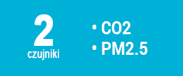 2 czujniki w LIFAair LAM03C-W