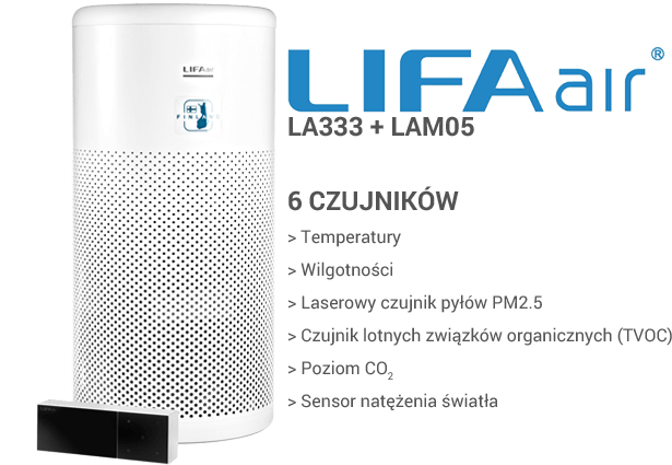 LIFAair LA333 LAM05 czujniki