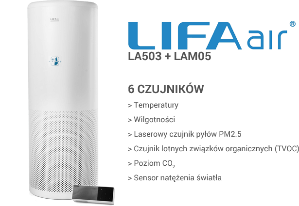 LIFAair LA503 LAM05 czujniki