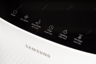 Samsung AX60R5080WD panel sterowania z bliska, logo