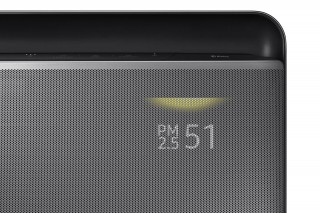 Samsung AX47R9080SS wskaźnik pokazujący umiarkowaną jakość powietrza