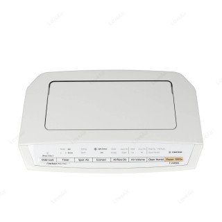 Panasonic F-VXR50G-W widok z góry, zamknięty wywiew powietrza i panel sterowania