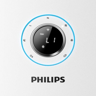Philips AC5659/10 dobra jakość powietrza, wyświetlacz wskazujący poziom gazów