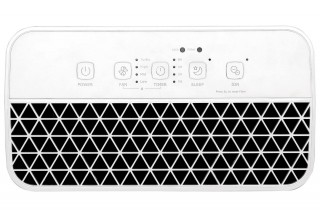 Toshiba CAF-X33XPL widok góra, panel sterowania i wywiew powietrza