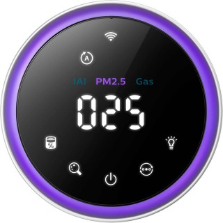 Philips AC3854/50 wyświetlacz wskazuje średnią jakość powietrza