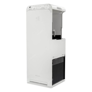 Daikin MCK55W widok bok, wyciągnięty filtr nawilżacza
