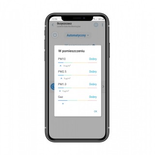 Samsung AX60T5080WF - zrzut z aplikacji SmartThings