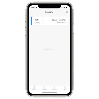 LIFAair LAH302 - zrzut z aplikacji