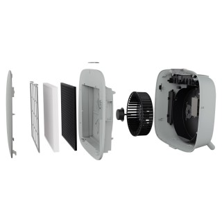 Electrolux Well A7 WA71-305GY - filtracja, przekrój urządzenia