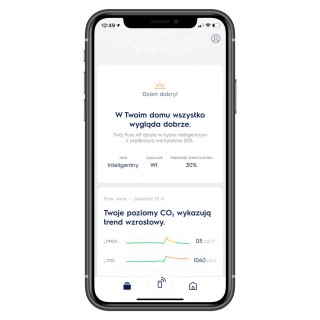 Zrzut z aplikacji Electrolux Pure A9