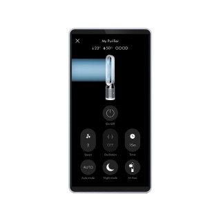 Zrzut z aplikacji Dyson Link