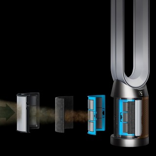 Dyson Purifier Cool Formaldehyde TP09 - poziomy filtracji