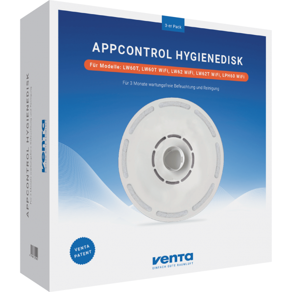 Dysk higieniczny Venta AppControl – 3 sztuki