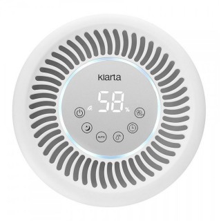 Klarta Humea WiFi White - panel sterowania i aktywny wyświetlacz