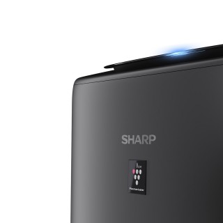 Sharp UA-KIN42E-H - widok górna część, logo producenta oraz Plasmacluster