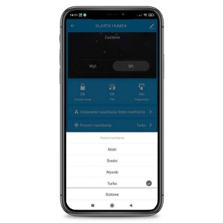 Klarta Forste 4 Gold - zrzut z aplikacji mobilnej