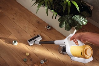 Miele Duoflex HX1 SunsetYellow - odkurzanie podłogi