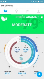 EcoLife widok z aplikacji