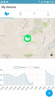 EcoLife widok z aplikacji