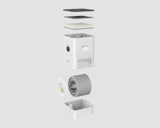 Boneco H300 widok na filtry, otwarta mata
